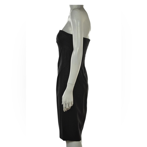 Robert Rodriguez Black Sheath Wool Shimmer Pockets Cocktail Party Dress Size 6 - Picture 11 of 14